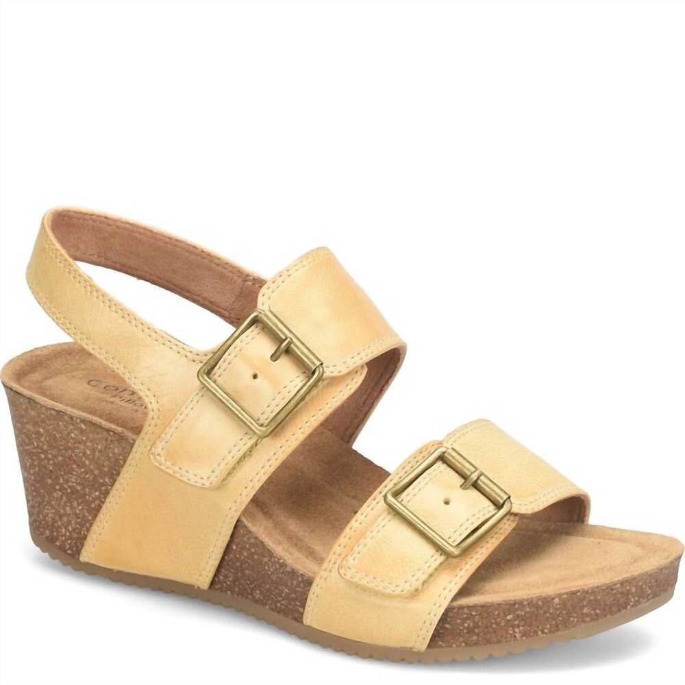 NEW COMFORTIVA women's erlina sandals in yellow